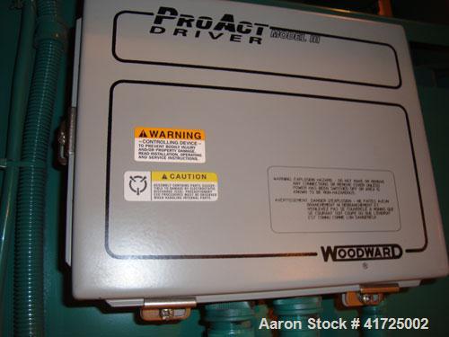 Used Cummins 1100 kW Cont Rated Natural Gas Generator Set. Cummins QSV81-G engine, 1200 rpm. Newage Stamford end, 3/60/480V.  5528 hours. Built 2002. Includes:  Unit mounted Cummins Power Command dig...