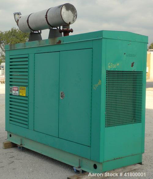 Used- Cummins 140 kW natural gas generator set. Cummins G855 natural gas engine rated 220HP at 1800 RPM, SN-25229790. Newage...