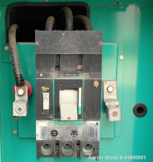 Used Cummins 140 kW natural gas generator set. Cummins G855 natural gas engine rated 220HP at 1800 RPM, SN-25229790. Newage 3/60/480V generator end. 400 Amp main-line circuit breaker. Block heater. W...