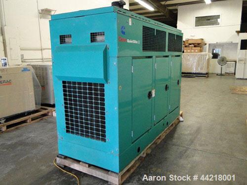 Used Cummins 150 kW standby (135kW prime) diesel generator set. Cummins DFGA - 3368827 SN-C990883149. Cummins 6CTA8.3-G2 engine rated 277 HP @ 1800 RPM. 3/60/277/480V with PMG permanent magnet genera...