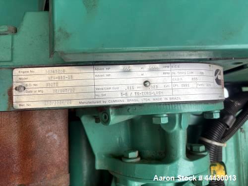 Used Cummins 400 kW Diesel Generator | 3-Phase | Built 2000 | Only 829 Hours | Cummins DFCE Package with NTA855G5 Engine