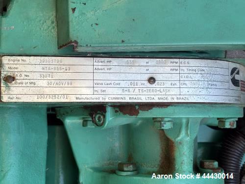 Used Cummins 350 kW Diesel Generator | Only 17 Hours | DFCC Package | NTA855G3 Engine | Built 1999