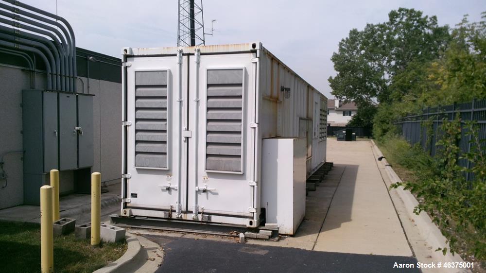 Used Cummins 1500 kW standby (1250 kW prime) diesel generator set, model 1500DFLE, SN-K010303579. Cummins KTA-50-G9 engine rated 2220 HP at 1800 RPM, SN-25274894. 3/60/277/480V. PMG  permanent magnet...