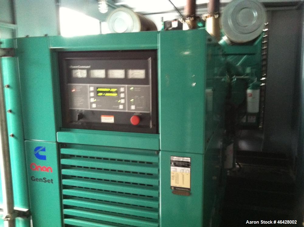 Used Cummins 750 kW  diesel generator  model 750 DFHA. Cummins QST30-G2 engine