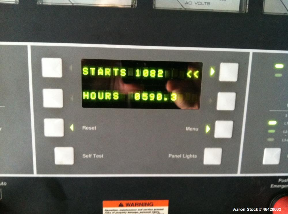 Used Cummins 750 kW  diesel generator  model 750 DFHA. Cummins QST30-G2 engine