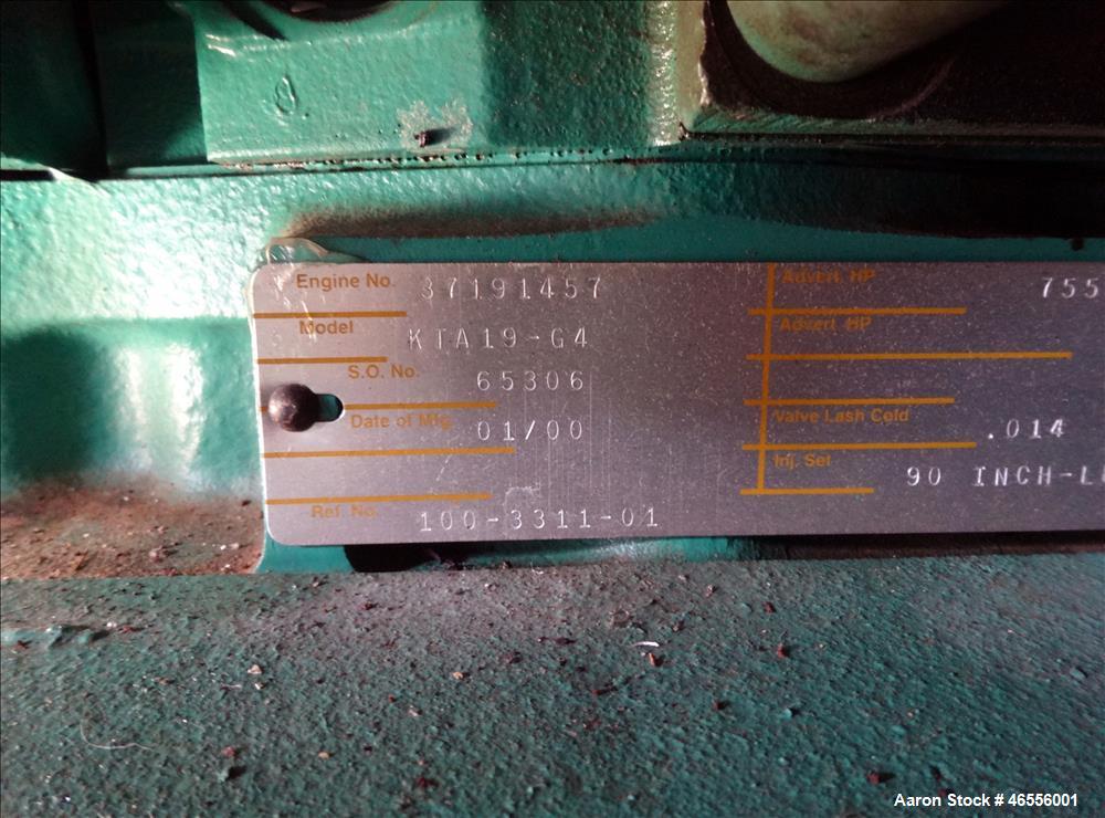 Used Cummins 500 kW Standby (455 kW Prime) Diesel Generator Set, Model DFED-404