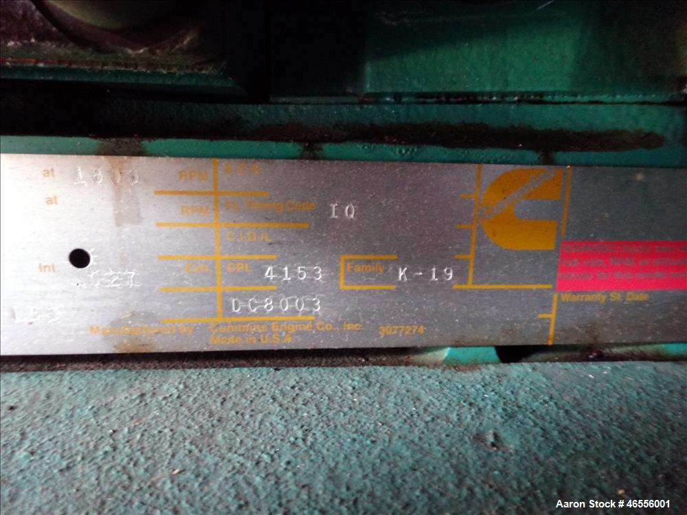 Used Cummins 500 kW Standby (455 kW Prime) Diesel Generator Set, Model DFED-404