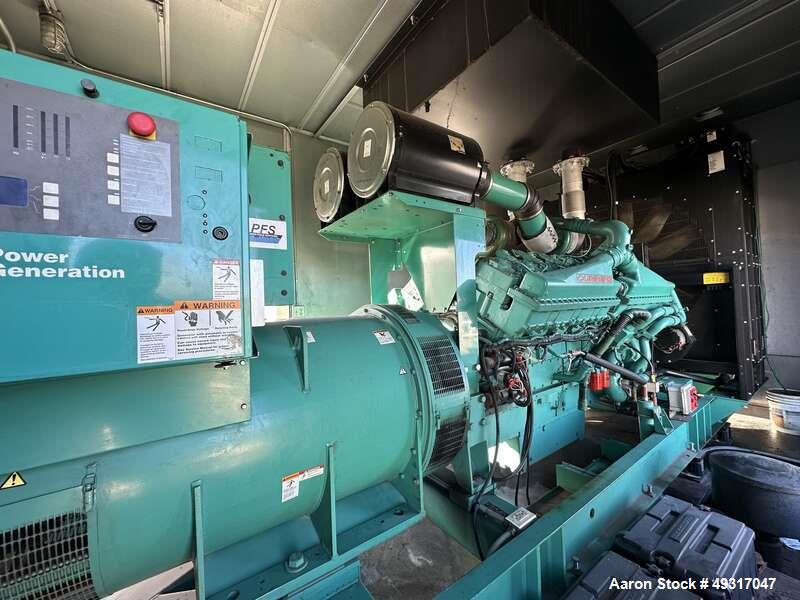 Used Cummins DQGAB 1500 kW Diesel Generator – Tier 2, PMG, Sound Enclosure, UL2085 Fuel Tank