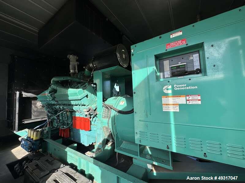 Used Cummins DQGAB 1500 kW Diesel Generator – Tier 2, PMG, Sound Enclosure, UL2085 Fuel Tank