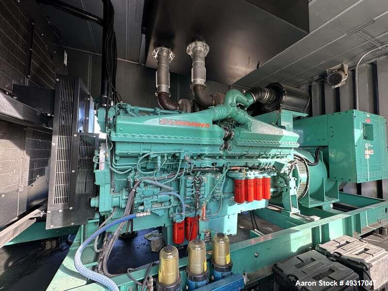 Used Cummins DQGAB 1500 kW Diesel Generator – Tier 2, PMG, Sound Enclosure, UL2085 Fuel Tank