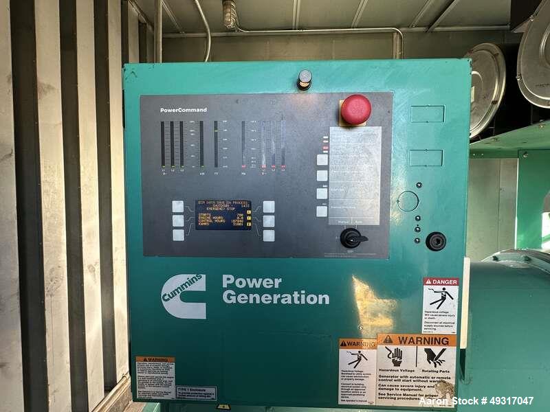 Used Cummins DQGAB 1500 kW Diesel Generator – Tier 2, PMG, Sound Enclosure, UL2085 Fuel Tank