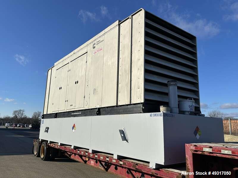 Used Cummins 750 kW Diesel Generator – DQFAA, Tier 2, 480V Capable, UL2085 Tank, Passed Load Test