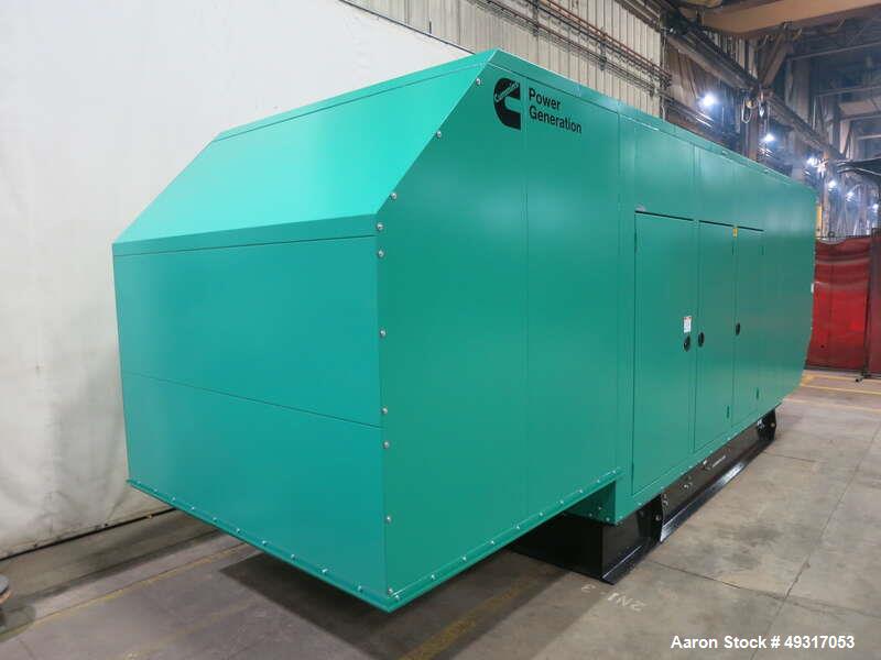 Unused Cummins 500 kW Natural Gas Generator – C500N6B, Utility Paralleling, Sound Enclosure, 2025