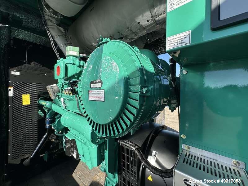 Unused Cummins 500 kW Natural Gas Generator – C500N6B, Utility Paralleling, Sound Enclosure, 2025