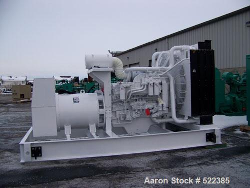 Unused-NEW Cummins powered 1350 kW diesel generator set. Engine: Cummins QSK50-G31350 kW standby power rating @ 1800 RPM, 60 HZ. US EPA TIER 2, fuel consumption @ 100% load 92.4 GPH. Generator: Marat...