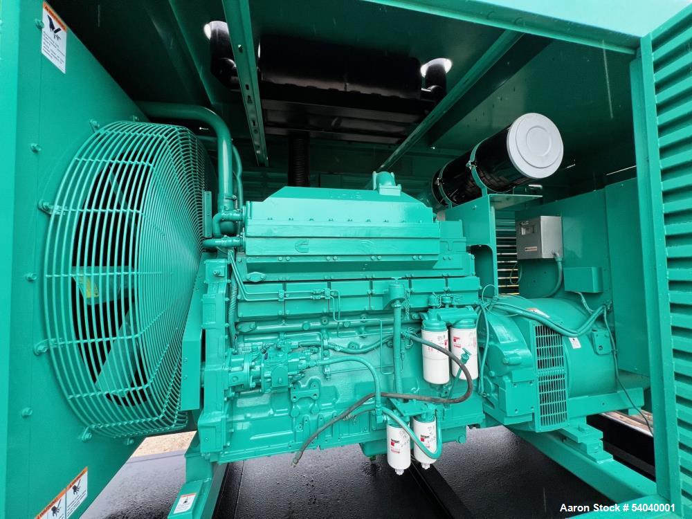 Used 400kW Cummins Enclosed Diesel Generator – Model 400DFEB, 1300-Gal Tank, 955 Hours, 3-Phase