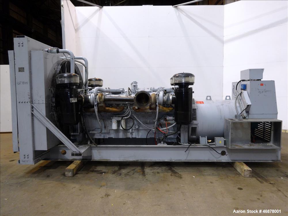 Used Detroit Diesel Spectrum 1000 kW diesel generator. Detroit 24V-71TA engine