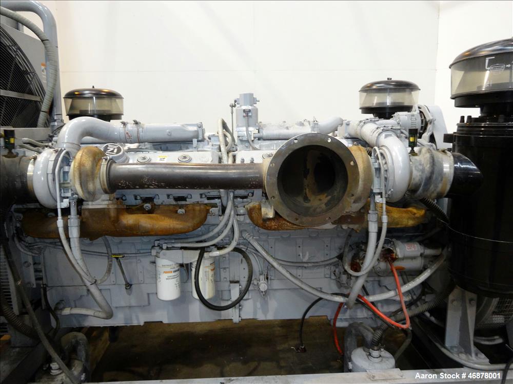 Used- Detroit Diesel Spectrum 1000 kW diesel generator. Detroit 24V-71TA engine