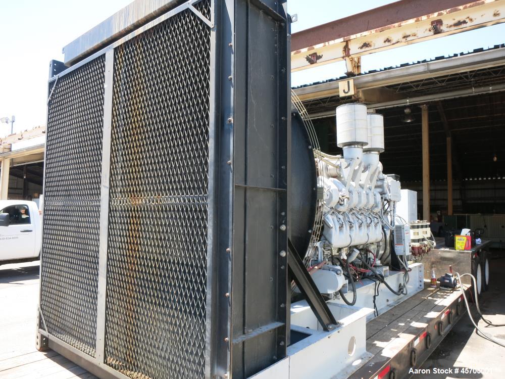 Used Detroit Diesel / MTU 1360 kW diesel generator. MTU model 12V4000 engine