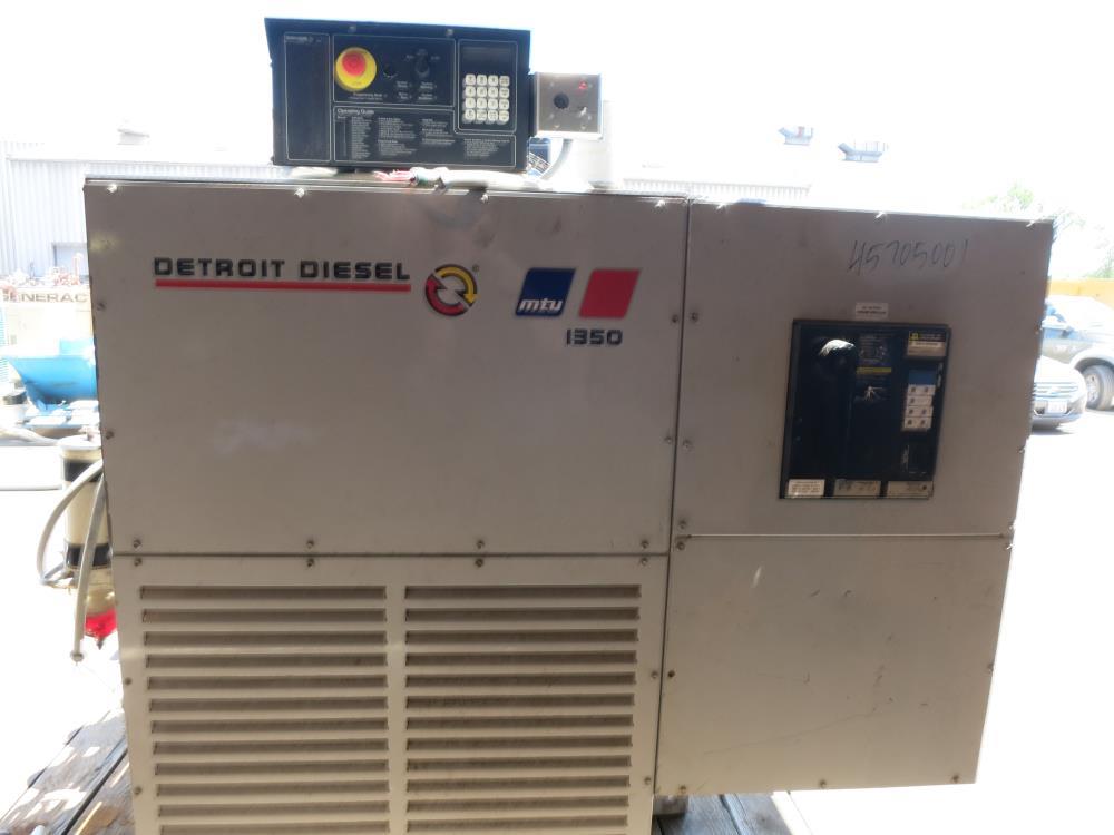 Used Detroit Diesel / MTU 1360 kW diesel generator. MTU model 12V4000 engine
