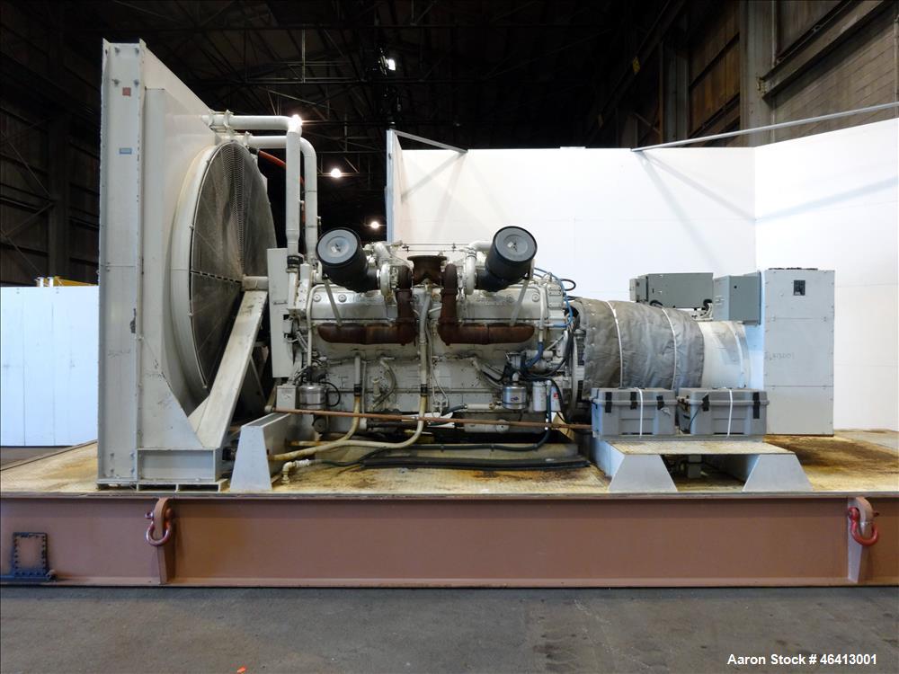 Used Detroit Diesel 1500 kW diesel generator. Detroit Diesel 16V149 engine.