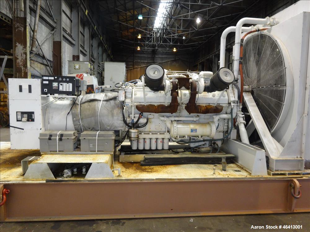 Used Detroit Diesel 1500 kW diesel generator. Detroit Diesel 16V149 engine.