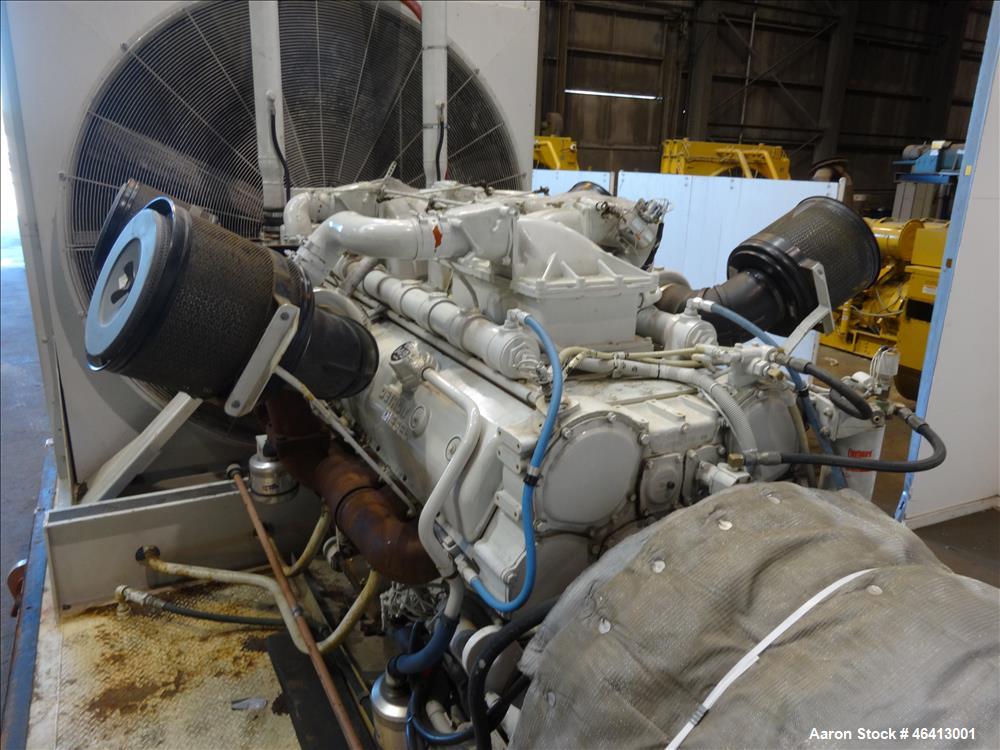 Used Detroit Diesel 1500 kW diesel generator. Detroit Diesel 16V149 engine.
