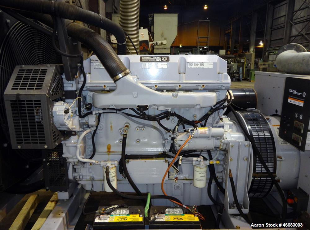 Used Detroit Diesel Spectrum 260 kW  diesel generator, model 250SE