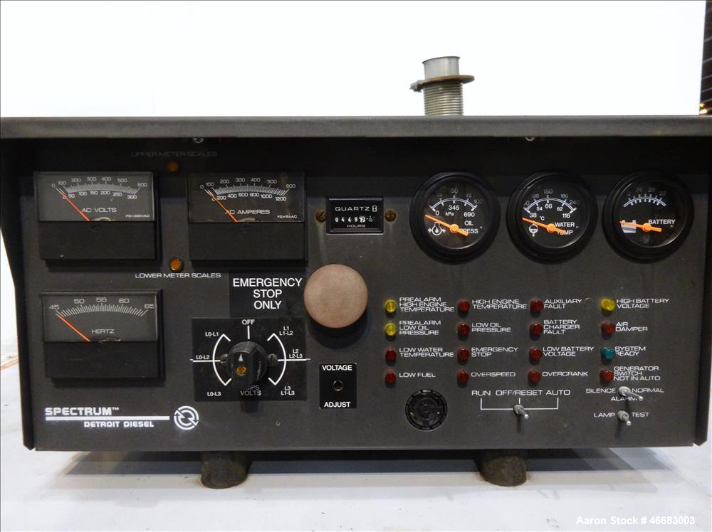 Used Detroit Diesel Spectrum 260 kW  diesel generator, model 250SE