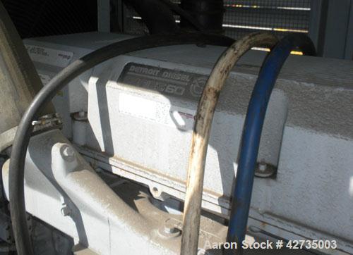Used Detroit Diesel / MTU trailer mounted 300 kW diesel generator set, Detroit Diesel model 300DSE, serial #773417, Detroit Diesel model S60 4-cycle engine rated 490HP @ 1800 RPM, turbocharged, after...