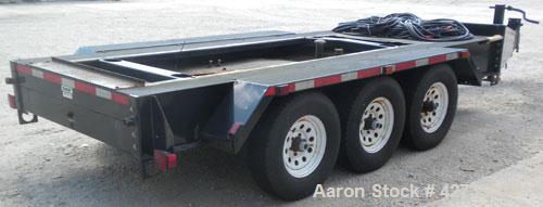 Used Detroit Diesel / MTU trailer mounted 300 kW diesel generator set, Detroit Diesel model 300DSE, serial #773417, Detroit Diesel model S60 4-cycle engine rated 490HP @ 1800 RPM, turbocharged, after...