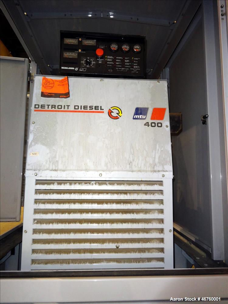Used Detroit Diesel 405 kW diesel generator model 400DSE. Detroit Series 60 engi