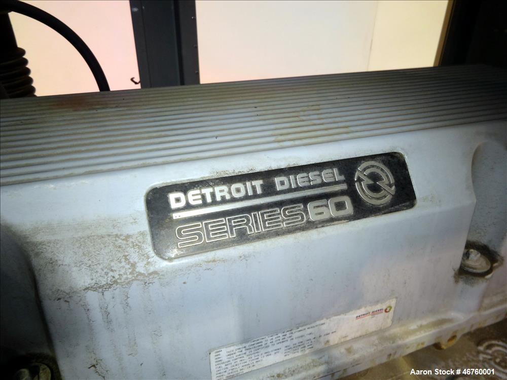 Used Detroit Diesel 405 kW diesel generator model 400DSE. Detroit Series 60 engi