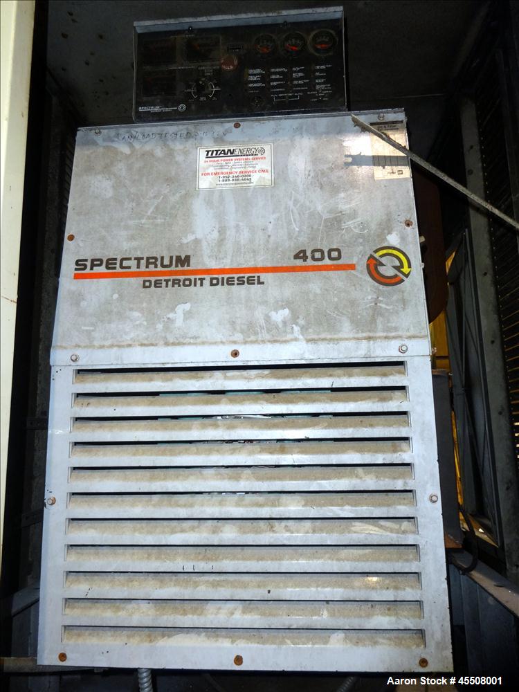 Used Detroit Spectrum 405 kW Diesel Generator Set, Model 400DS