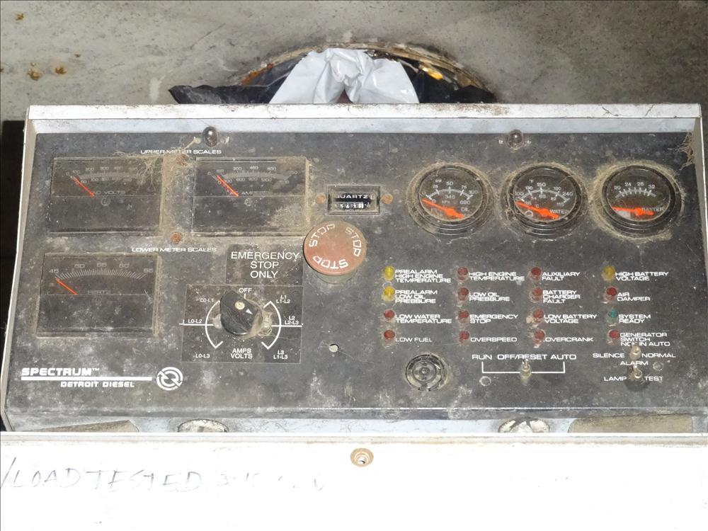 Used Detroit Spectrum 405 kW Diesel Generator Set, Model 400DS
