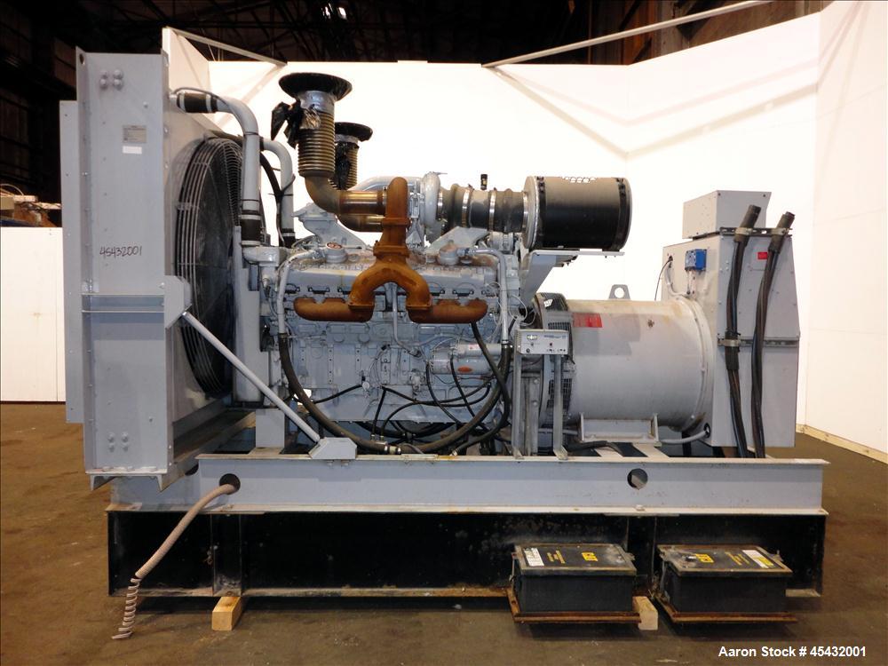 Used Detroit Diesel Spectrum 500 kW Standby Diesel Generator Set, Model 500DS60