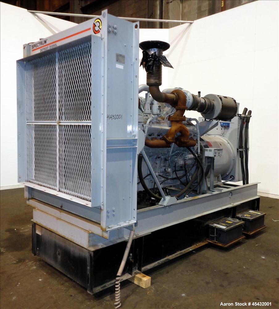 Used Detroit Diesel Spectrum 500 kW Standby Diesel Generator Set, Model 500DS60