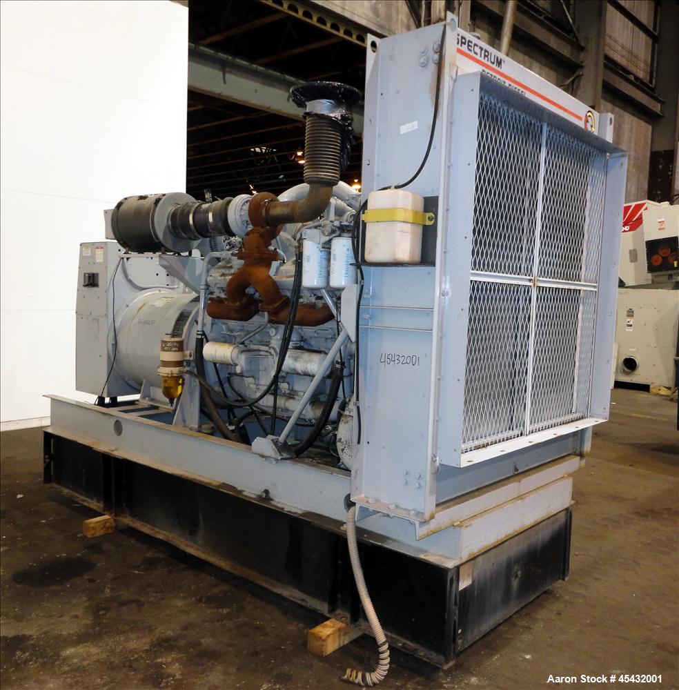 Used Detroit Diesel Spectrum 500 kW Standby Diesel Generator Set, Model 500DS60
