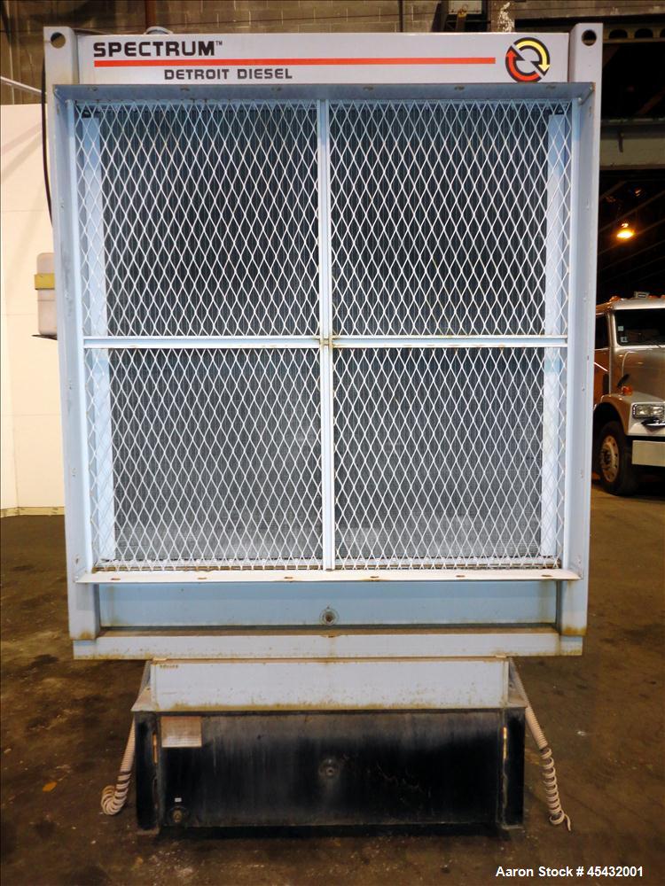 Used Detroit Diesel Spectrum 500 kW Standby Diesel Generator Set, Model 500DS60