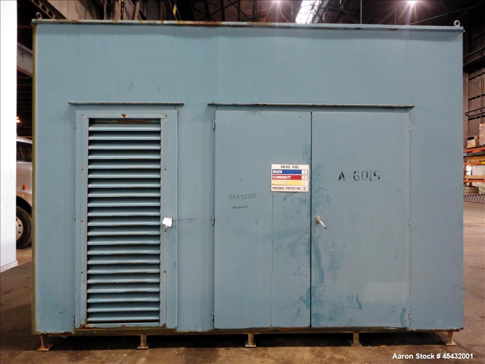 Used Detroit Diesel Spectrum 500 kW Standby Diesel Generator Set, Model 500DS60