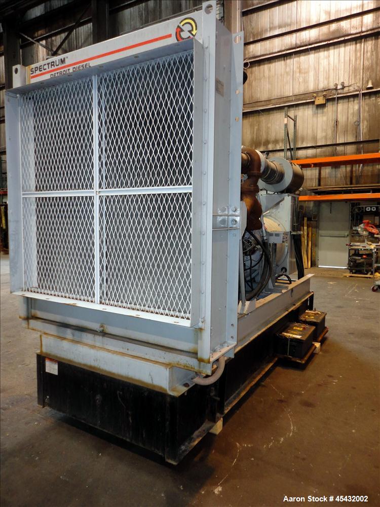 Used Detroit Diesel Spectrum 500 kW Standby Diesel Generator Set, Model 500DS60