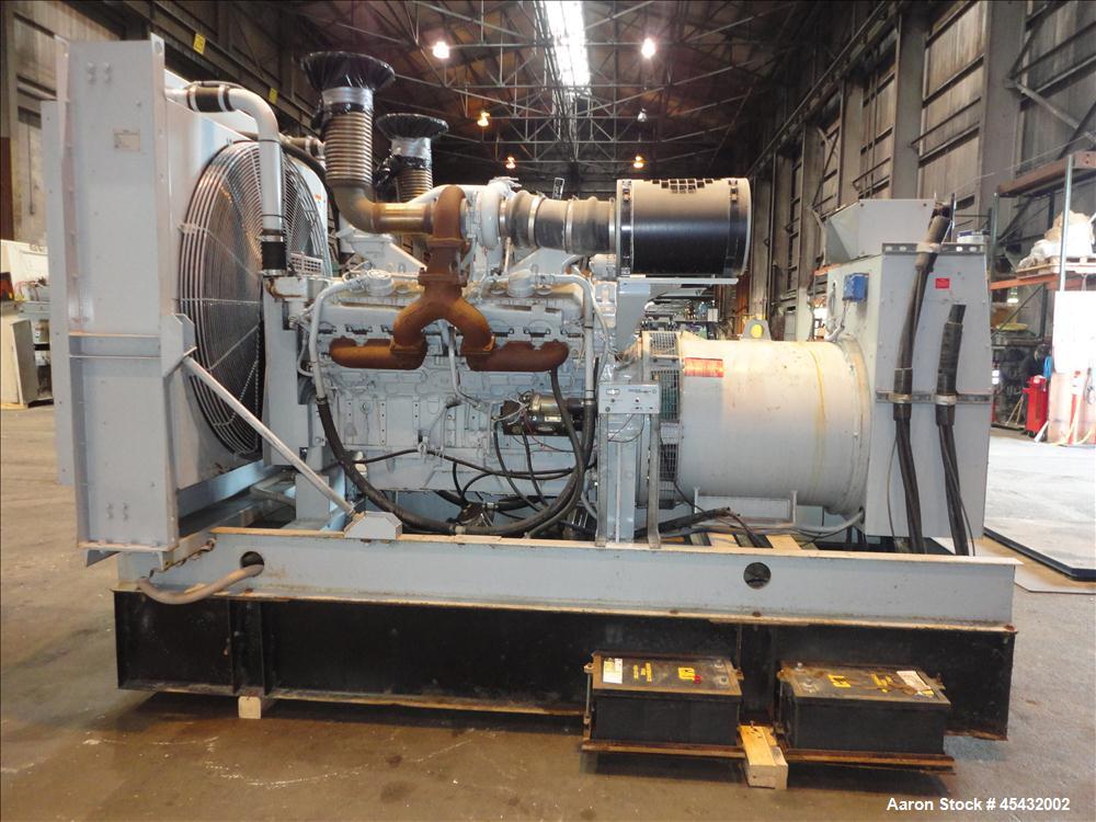 Used Detroit Diesel Spectrum 500 kW Standby Diesel Generator Set, Model 500DS60