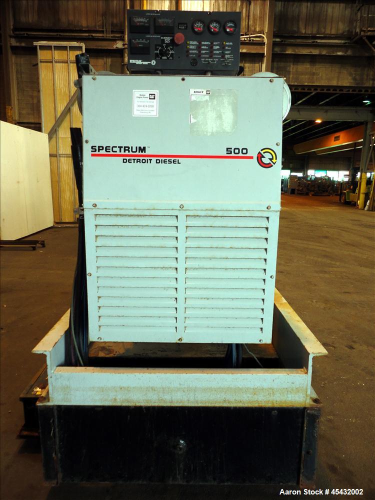 Used Detroit Diesel Spectrum 500 kW Standby Diesel Generator Set, Model 500DS60