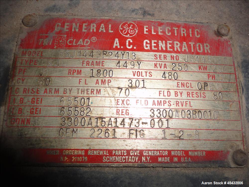 Used Detroit Diesel 200 kW diesel generator set