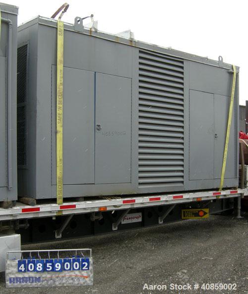 Used Detroit Diesel 750 kW diesel generator set. Detroit Diesel 16V92T engine, 1095 brake horsepower, serial #16VF006867. Marathon Electric Magna One 3/60/277/480V, 1800 rpm, model 680FDR8068GG-P282W...