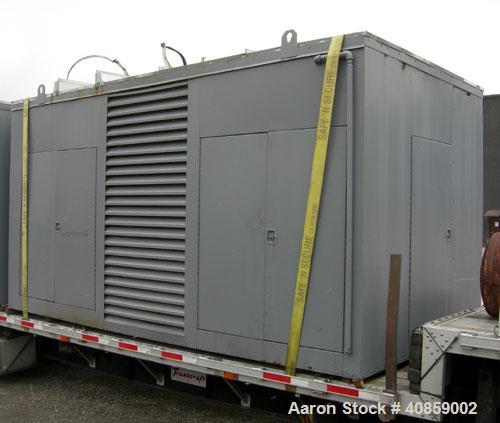 Used Detroit Diesel 750 kW diesel generator set. Detroit Diesel 16V92T engine, 1095 brake horsepower, serial #16VF006867. Marathon Electric Magna One 3/60/277/480V, 1800 rpm, model 680FDR8068GG-P282W...