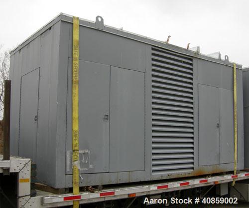 Used Detroit Diesel 750 kW diesel generator set. Detroit Diesel 16V92T engine, 1095 brake horsepower, serial #16VF006867. Marathon Electric Magna One 3/60/277/480V, 1800 rpm, model 680FDR8068GG-P282W...