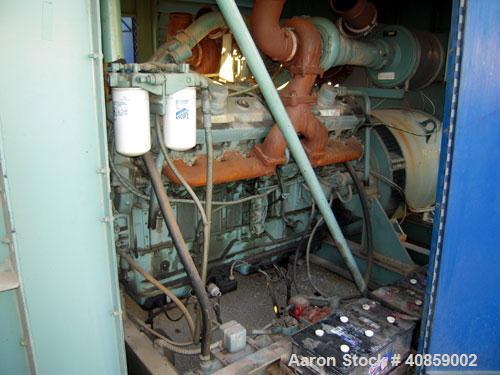 Used Detroit Diesel 750 kW diesel generator set. Detroit Diesel 16V92T engine, 1095 brake horsepower, serial #16VF006867. Marathon Electric Magna One 3/60/277/480V, 1800 rpm, model 680FDR8068GG-P282W...