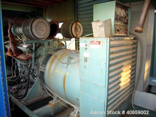 Used Detroit Diesel 750 kW diesel generator set. Detroit Diesel 16V92T engine, 1095 brake horsepower, serial #16VF006867. Marathon Electric Magna One 3/60/277/480V, 1800 rpm, model 680FDR8068GG-P282W...