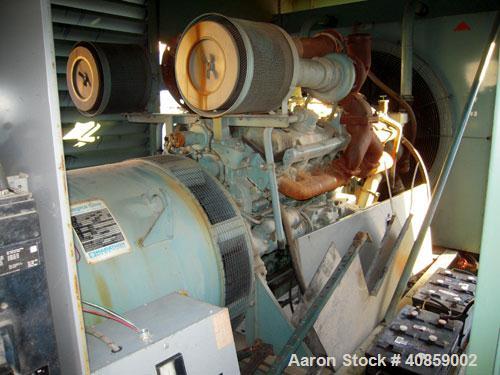 Used Detroit Diesel 750 kW diesel generator set. Detroit Diesel 16V92T engine, 1095 brake horsepower, serial #16VF006867. Marathon Electric Magna One 3/60/277/480V, 1800 rpm, model 680FDR8068GG-P282W...